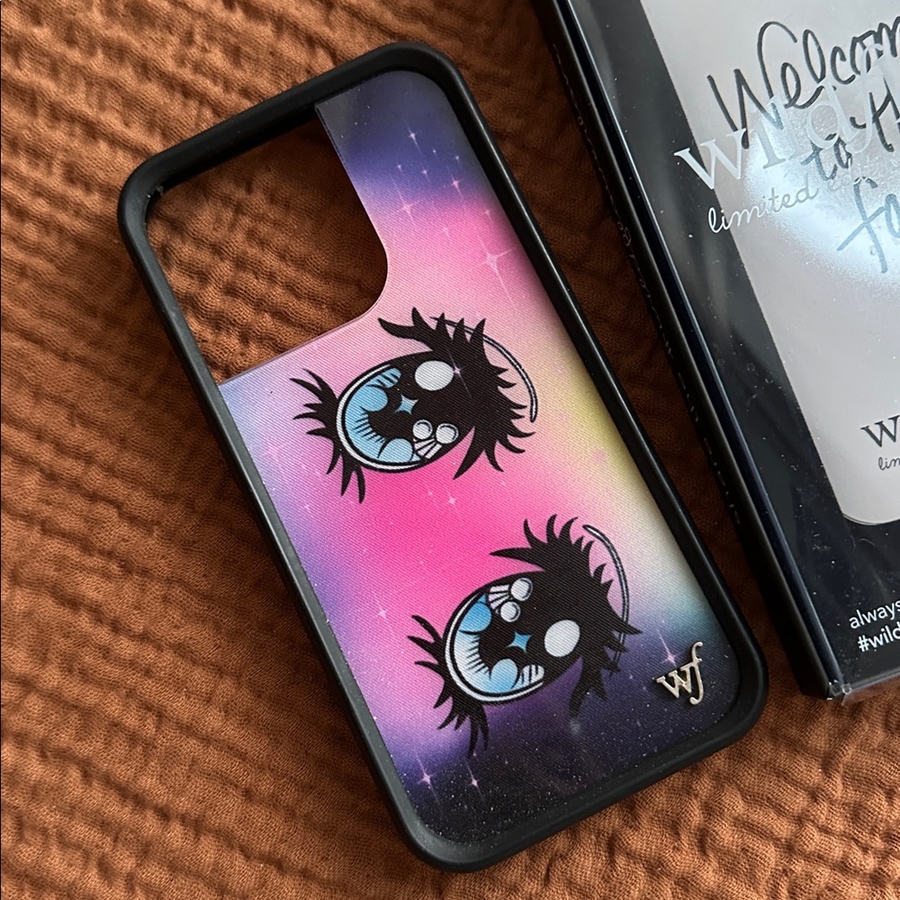 Wildflower Anime eyes iphone 14 pro phone case - Picture 2 of 4